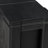Kitchen Table Set a Kitchen Table with a coffee Table and 2 wooden Benches and 2 Black Linen Fabric Dining Chairs, Wire Brushed Black-2077973614-2077973611-2077973610