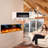 80" 3-Sided Wall Insert Electric Fireplace with 8-Color Realistic Flames, Remote Control, 750W/1500W Heater for Large Rooms, Safe ETL Certified-1034920183