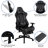 Ergonomic LeatherSoft Computer Gaming Chair with Fully Reclining Back and Slide-Out Footrest-1014727832
