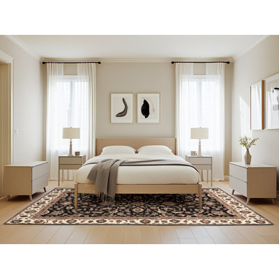 Tapis brun lavable à la machine