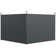Paroi latérale en tissu gris Outsunny