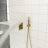 Gold 12 Inch Wall Mounted Dual Shower Head Shower. -Balanced Valve For Stable Water Flow. Rainfall Enjoyable Easy Installation And Cleaning. With Arm, Handheld, Hose, Holder, & Instruction Brochure --127233195