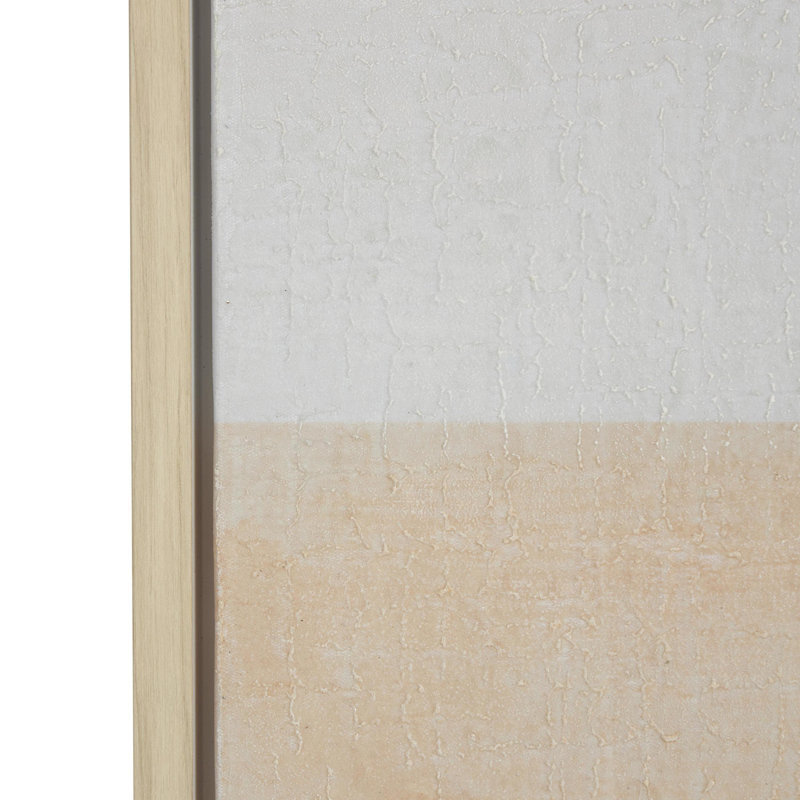 «Minimalist Mid Century Modern Abstract», peinture sur toile à cadre flottant