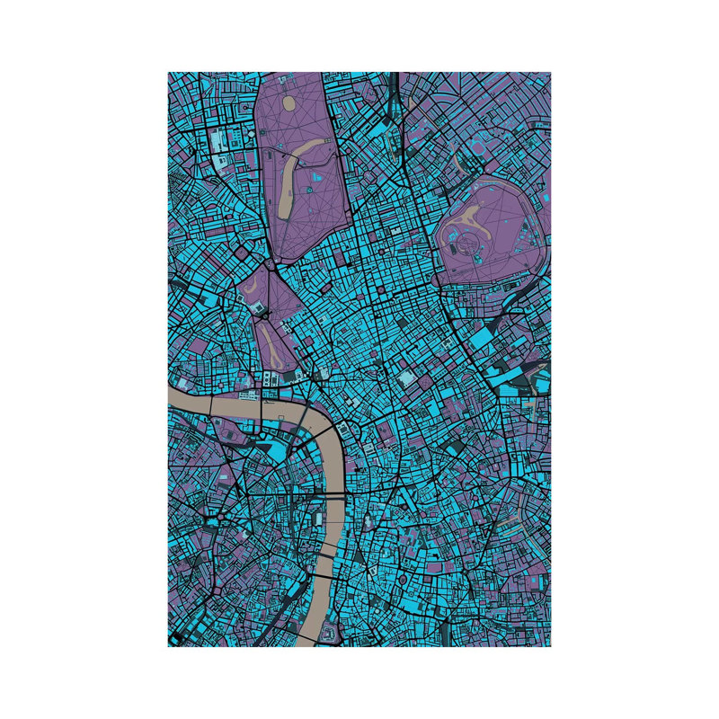 London Twilight 1 Piece Wrapped Canvas Wall Art, 30.48cm H x 20.32cm W x 1.9cm D