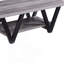 Table basse à pieds noirs et gris