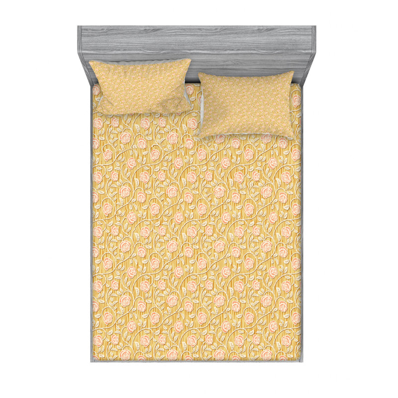 Microfiber Floral Sheet Set