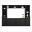 Meuble télé avec meuble télé moderne et minimaliste avec rangement pour téléviseur de 75 po ou moins | Noir | Panneau de particules-1663694489