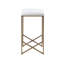 Tabouret de comptoir rembourré sans dossier H 26 po
