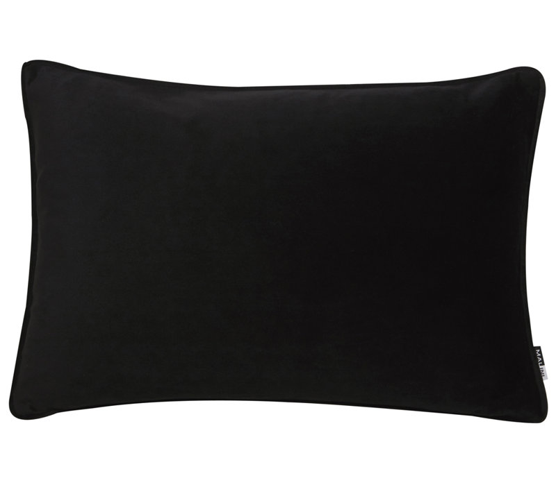Abstract Square Cushion, Black