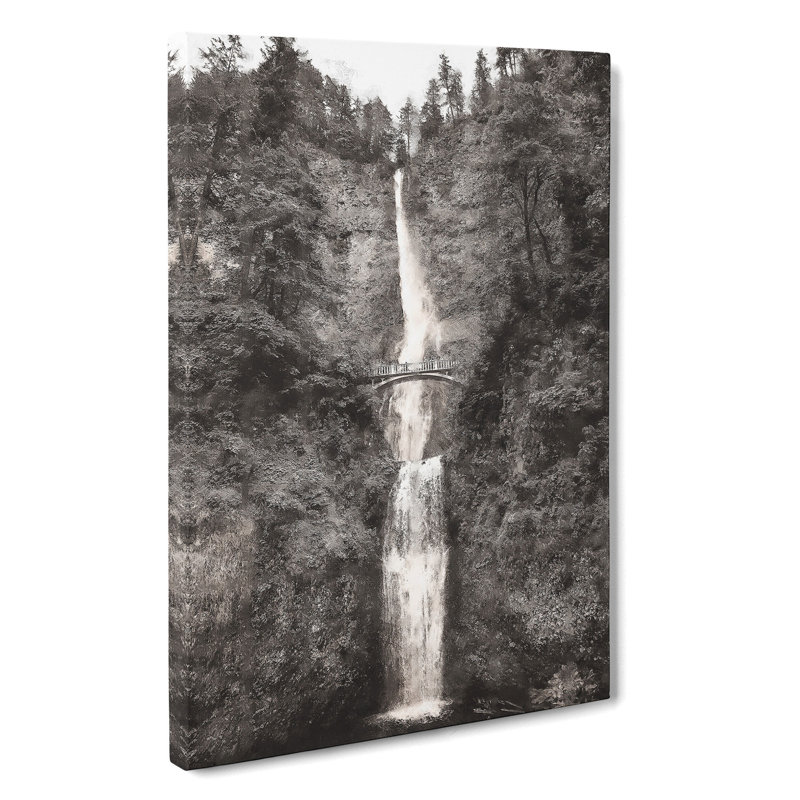 Multnomah Falls Waterfall Vol.1 - Wrapped Canvas, 50cm H x 35cm W x 3cm D