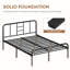 Metal-Framed Bed with High Headboard-1024030405-1038813273