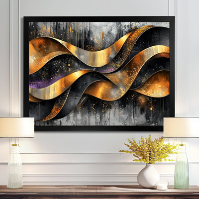 «Geometric Dark Fractal In Motion II», art mural sur toile Fractals