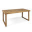 Table de salle à manger d'extérieur en bois d'acacia