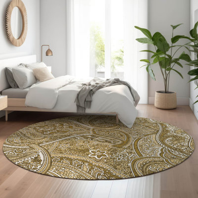 Premium Machine Washable Cerrito Brown Rug