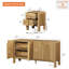 Ensemble de commode et de table de chevet de style Mid-Century moderne, ensemble de chambre à coucher 3 pièces, ensemble de table de chevet de 2, commode à profil incurvé, ensemble de commode en bois-656725454