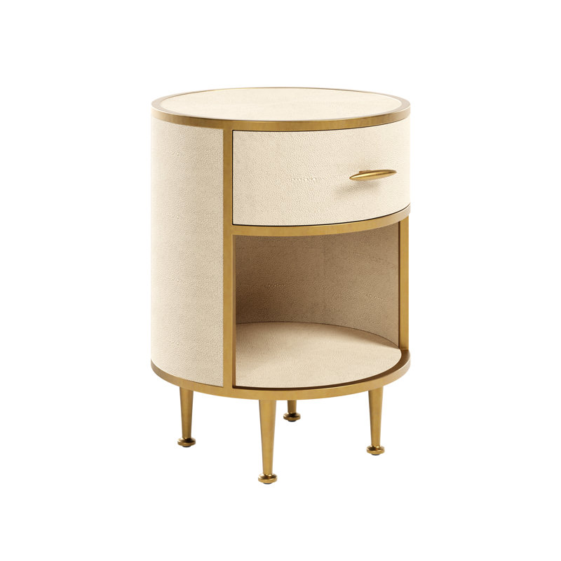 Heredia 45cm W Steel Bedside Table