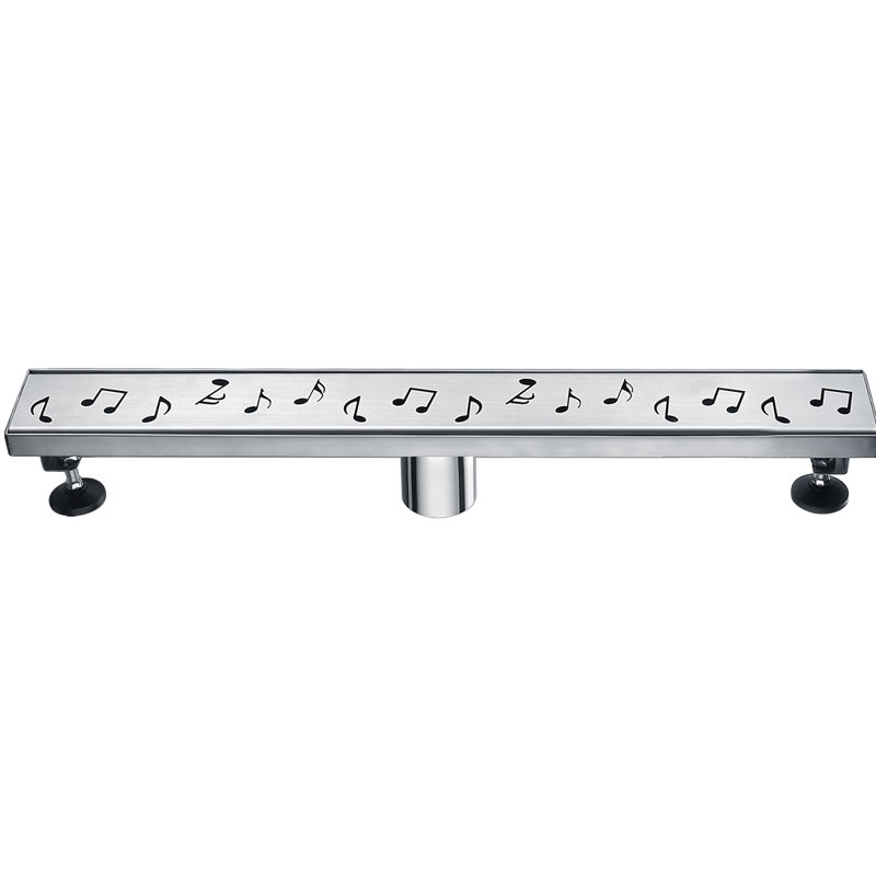 Seine River Series 24 Inch Long Stainless Steel Linear Floor Shower Drain