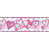 Fond blanc / bordure rose sélectionné