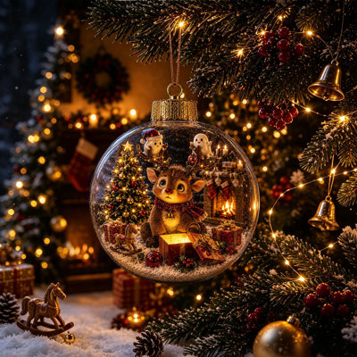 Ornement en forme de sapin de Noël lumineux de 8 cm convenant pour Halloween et Noël