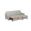 Falkirk Leather Corner Sofabed-169230810-169230812