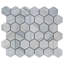 Blue Oak Marble 2" Hexagon Mosaic