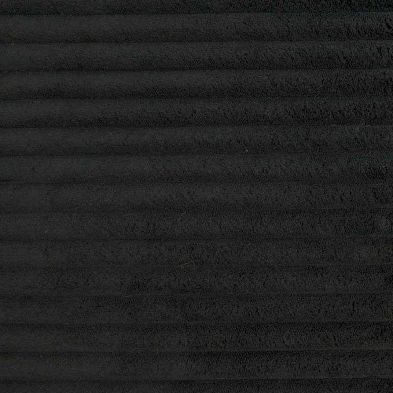 Chaise d'appoint rembourrée avec coussin, Noir