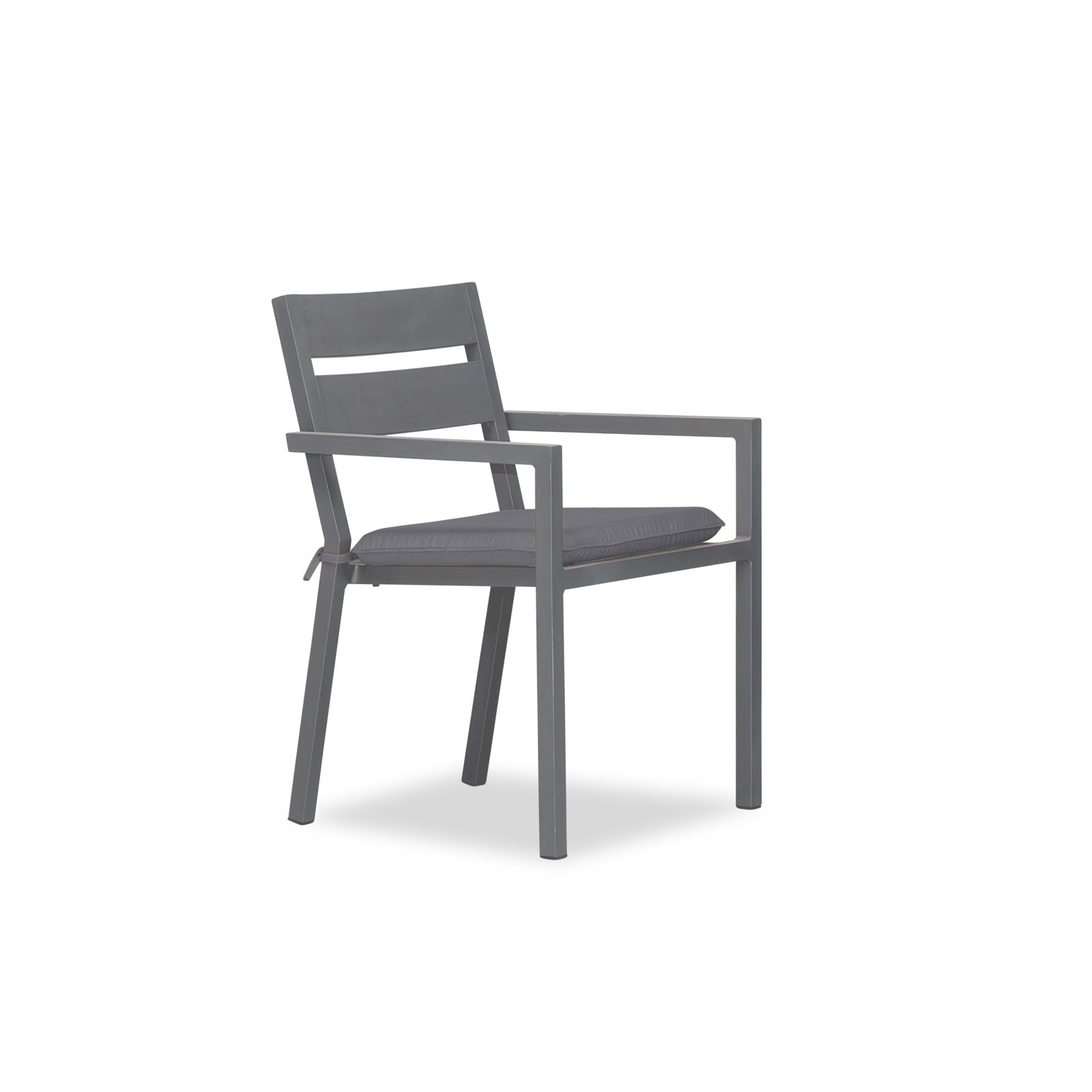 Vivant Stackable Sunbrella® Patio Armchair, Canvas Charcoal Sunbrella® Canvas, Slate