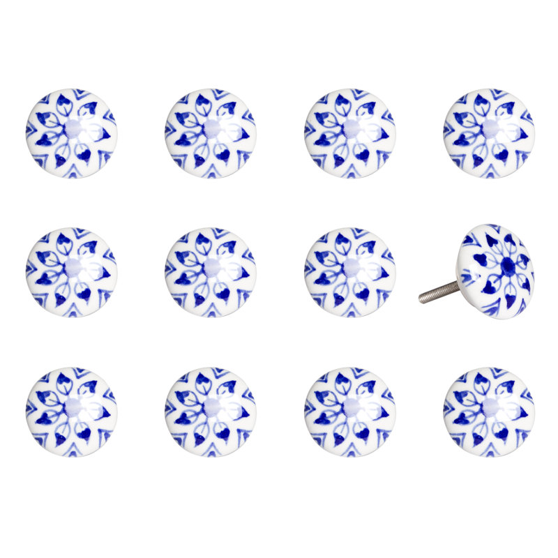 Handpainted 1 1/2" Diameter Round Knob Multipack
