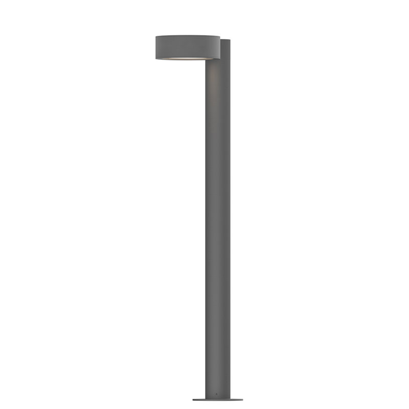 Reals LED Bollard Light, Gray, 22" H x 5" W x 7.75" D