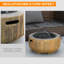 Acequia Round Steel Smokeless Utility Cart
