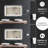 Frameless Bathroom Vanity Mirror with Front and Back LED Lighted, Defogging Dimmable Wall Mirror-424920218