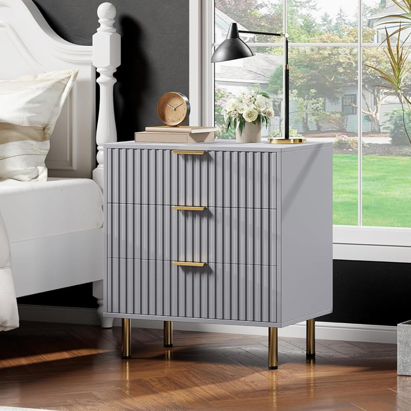 59.9cm W 3 - Drawer Chest of Drawers, Grey