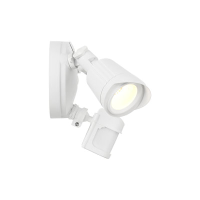 Outdoor White LED Double Flood Light with Motion Sensor and Adjustable 3CCT Color Temperature