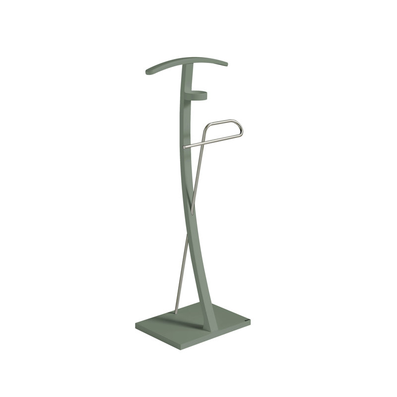 Twigg Freestanding 1 - Hook Coat Rack, Green
