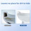 Toilette allongée moderne pour salle de bain, toilette compacte à double chasse 1,1 / 1,6 GPF