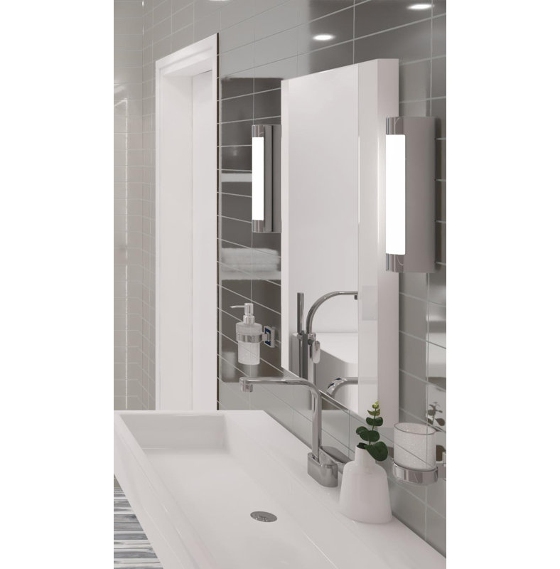 Vega 3" x 12" Beveled Glass Metal Look Subway Tile, Karat   