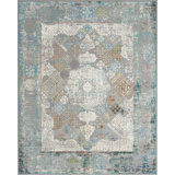 Lydian Oriental Area Rug in Blue