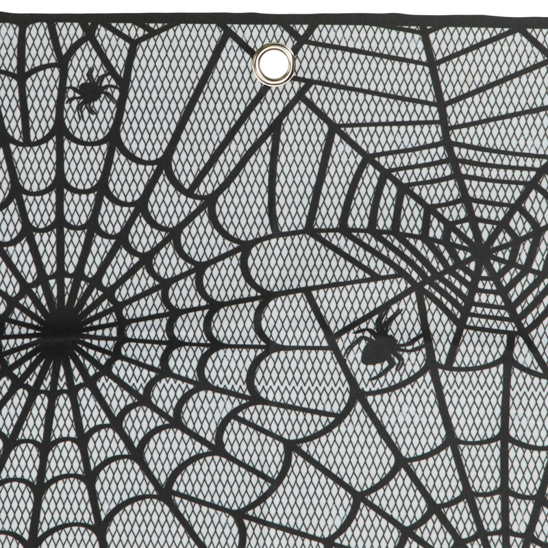Décoration de cantonnière et toiles d'araignées d'Halloween