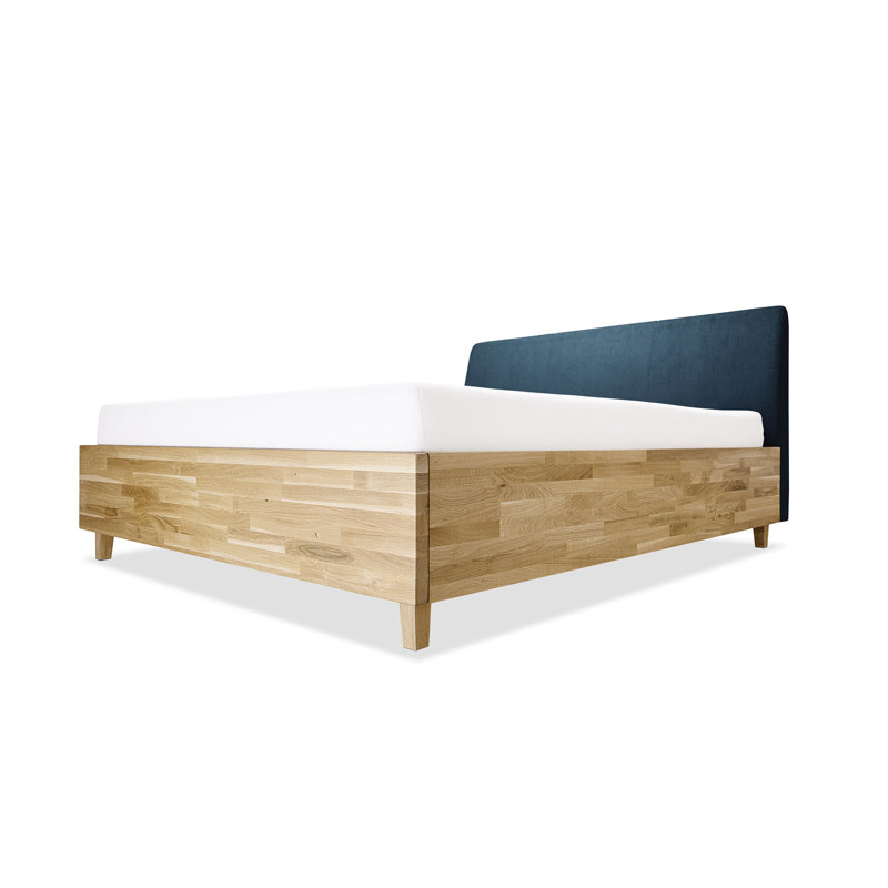 Bronte Upholstered Bed, 180 x 200 cm, Blue