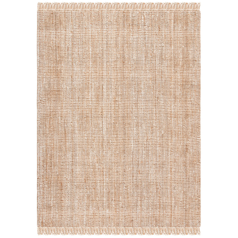Rhiann Natural Fiber Hand Woven Jute Rug, Rectangle 8' x 10'