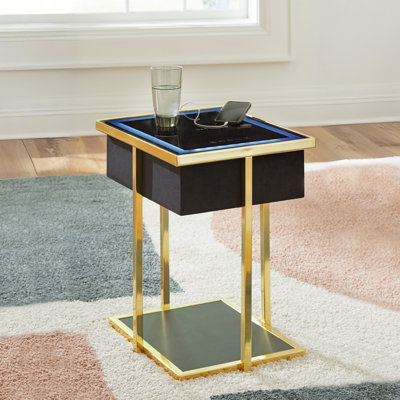 Table d'appoint avec haut-parleur Carina