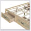 Platform Bed With 6 Storage Drawers,-678479139-678479143