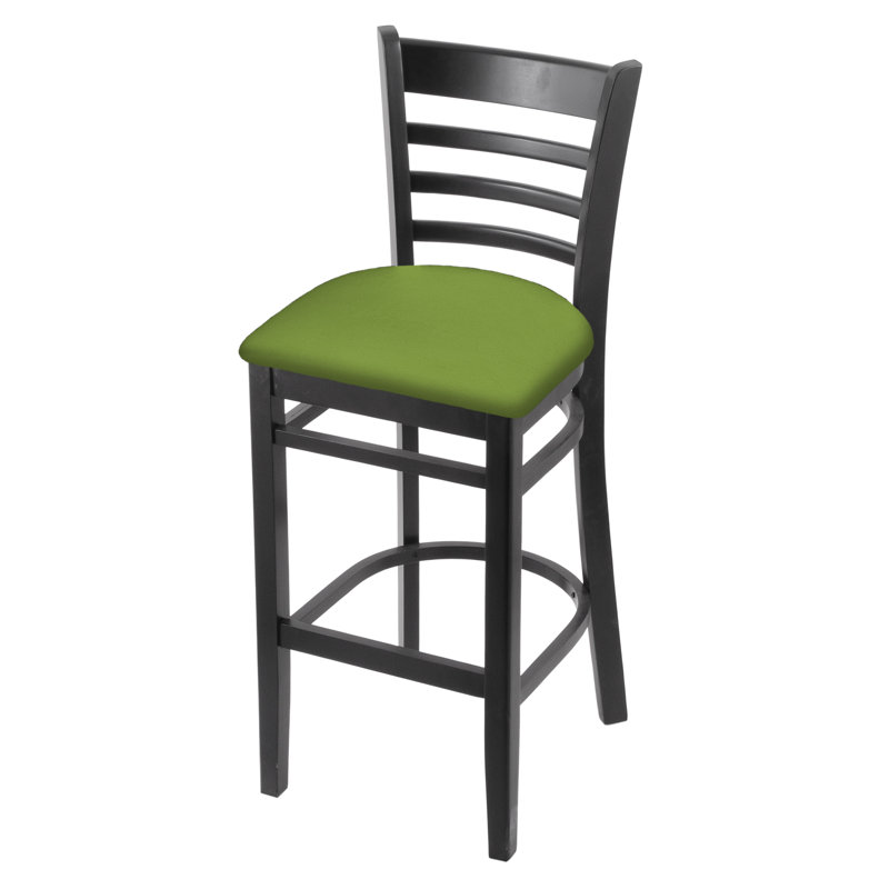Tabouret de comptoir 25 po, Noir, Vert kiwi Canter