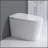 Luxury Intelligent Smart Toilet With Instant Warm Water Sprayer And Dryer, Auto Flush /Foot Sensor Operation, Adjusted Temp Heated Bidet Seat, LED Display White