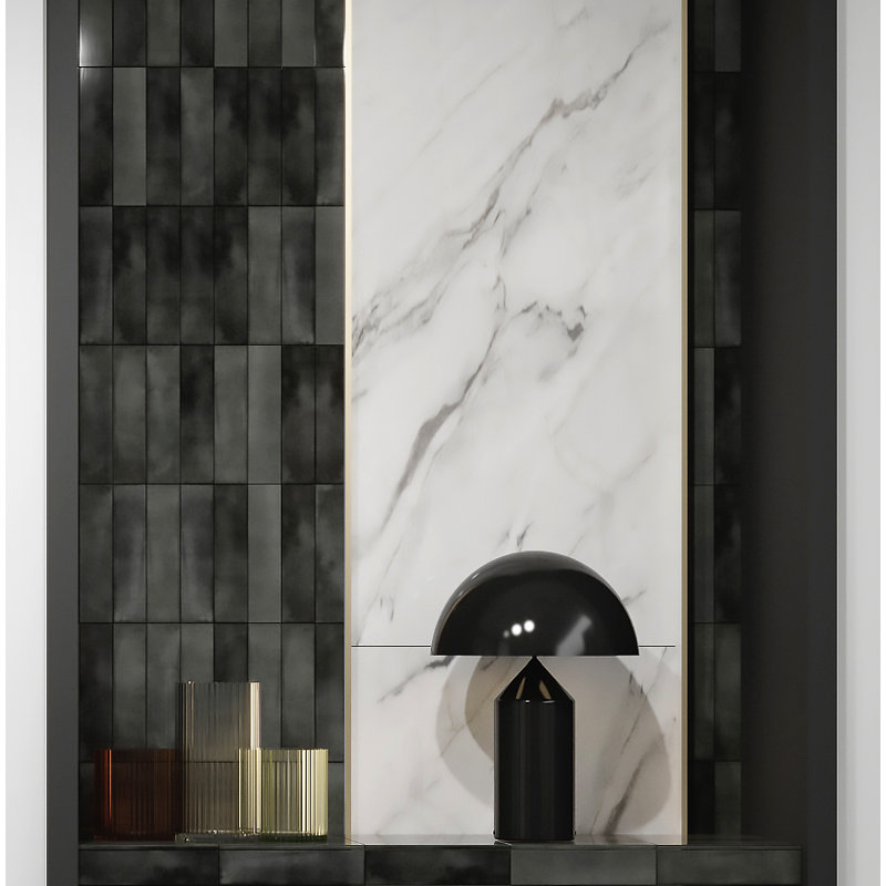 Atollo Table Lamp, Black