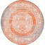 Tapis orange à motif géométrique Pharaoh-40280966