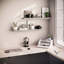 Miami 48" W x 8" D Floating Shelves Set with Invisible Wall Mount Brackets-126282718