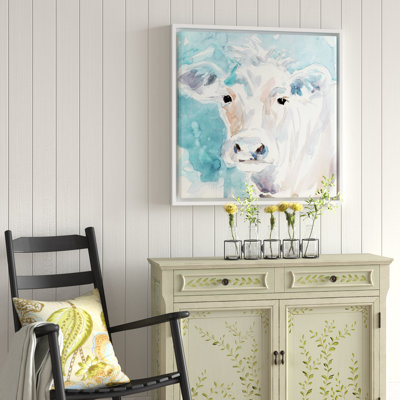 «Color Wash Cow», reproduction d'art sur toile