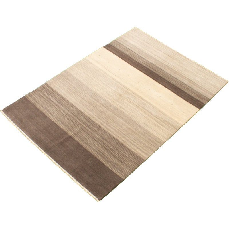 Tapis décoratif en laine noué à la main de conception unique 4 pi 9 po x 6 pi 7 po noué à la main new age gabbeh