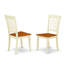 L'ensemble de mobilier de salle à manger 5 pièces comprend une table rectangulaire en bois avec feuille papillon et 4 chaises de cuisine, babeurre et cerise-468628730-510094853-510094855